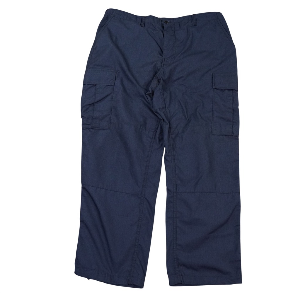 VTG Brigade Quartermasters Combat Cloth BDU Trouser Men Blue Cargo Pants Ripstop